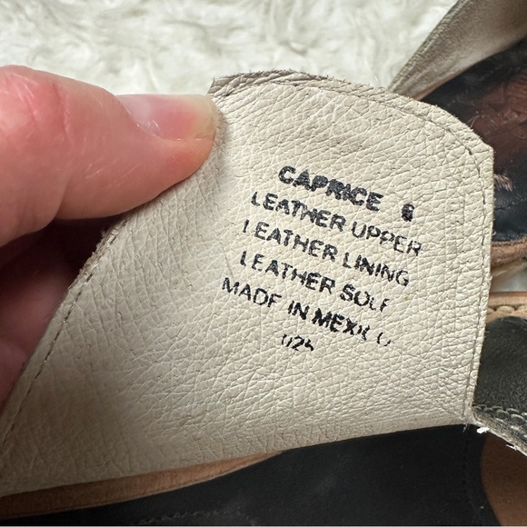 Freebird Caprice Leather Mule Sandal Olive Green Snake Full Grain Leather Sz 6 - Picture 9 of 11